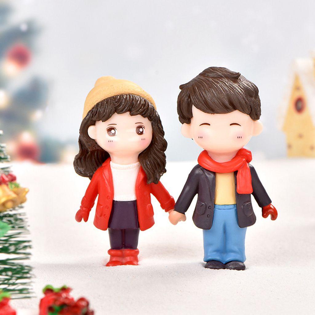 Đồ trang trí Cặp Đôi Búp Bê Mini Trang Trí|Phụ Kiện Quả Bóng Trang Trí Bánh Kem Xinh Xắn