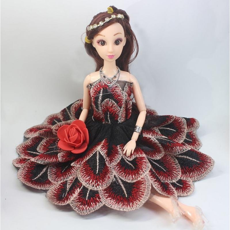 Búp bê công chúa SaKiO - Váy con công Minidoll