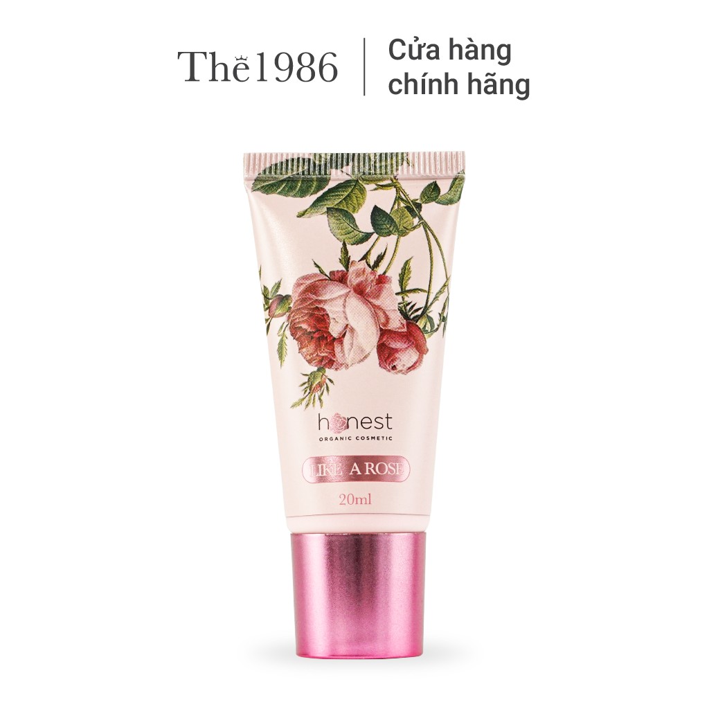 Kem dưỡng da tạo má Hồng hữu cơ, tự nhiên không make up HONEST BEAUTY Like a Rose 20ml phù hợp mọi loại da