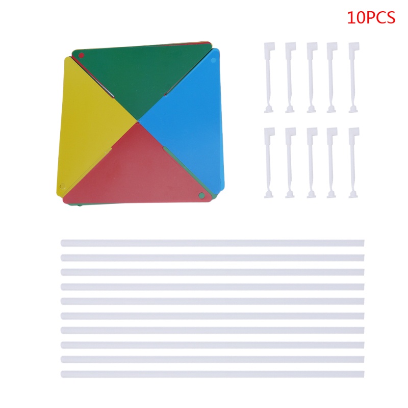 Set 10 Chong Chóng Gió DIY Trang Trí Sân Vườn Ngoài Trời