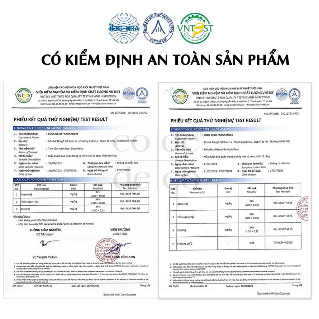 Tinh Dầu Nước Hoa CODEDECO Hanoi 29 Glamor (10ml) - Nhẹ Nhàng, Thanh Lịch, Tinh Tế
