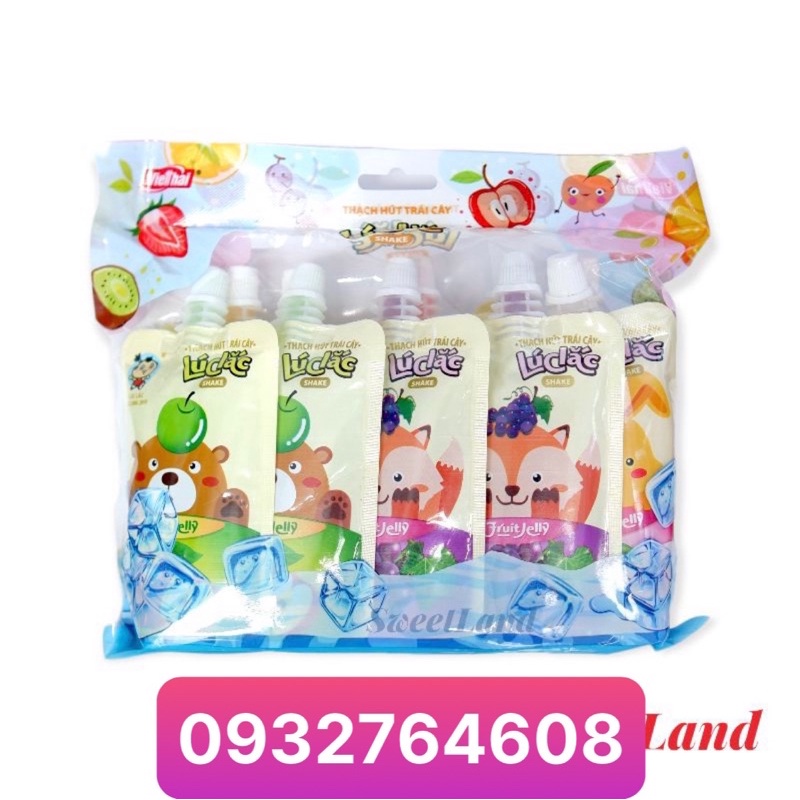 Thạch trái cây Lúc Lắc 5vị 80ml-Thạch Việt Thái