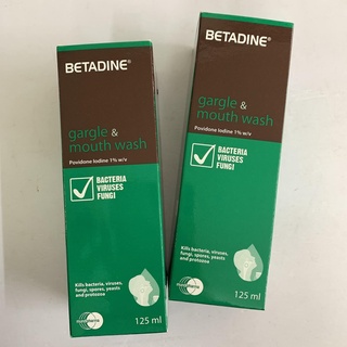 Dung dịch súc miệng họng Betadin Mouthwash chai 125ml