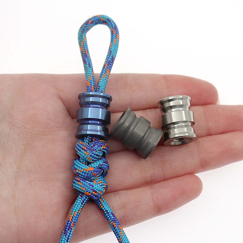 Cnedc 3 màu mặt dây chuyền hạt paracord hợp kim titan