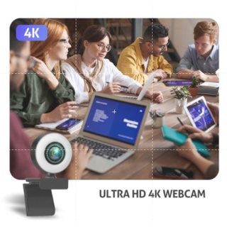 Webcam 1080p 2k 4k Hd Có Đèn Cho Máy Tính