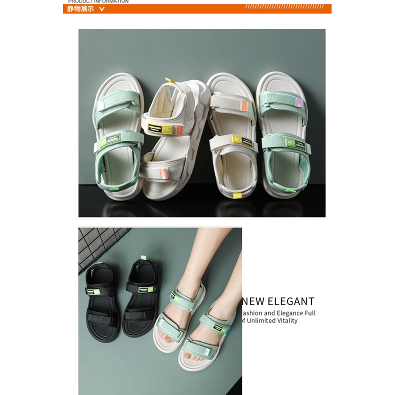 Sandal Thể Thao Đế Mềm Trọng Lượng Nhẹ Thời Trang Đi Biển Mùa Hè Cho Nữ