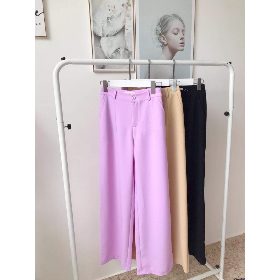 HEYBEE Quần dáng suông màu trơn HT283 | BigBuy360 - bigbuy360.vn