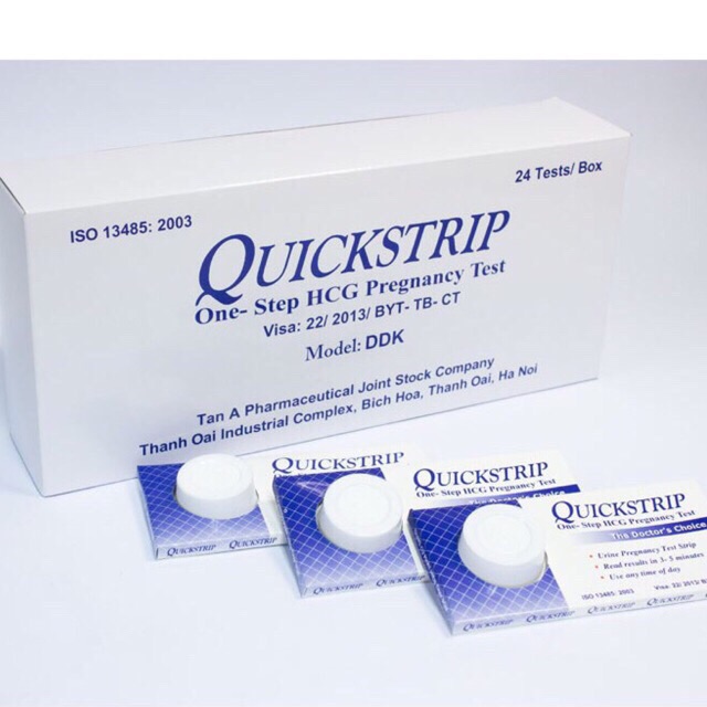 { chính hãng 100% } que thử thai Quickstrip