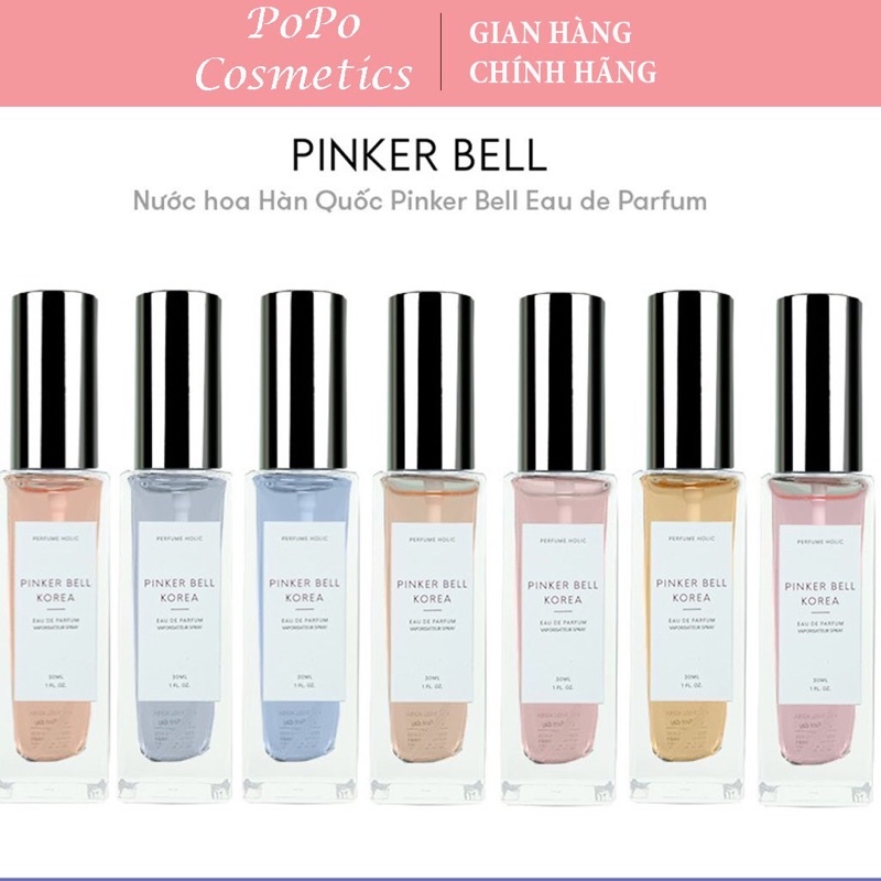 Set 7 Chai Nước Hoa Pinker Bell Korea Eau De Perfume
