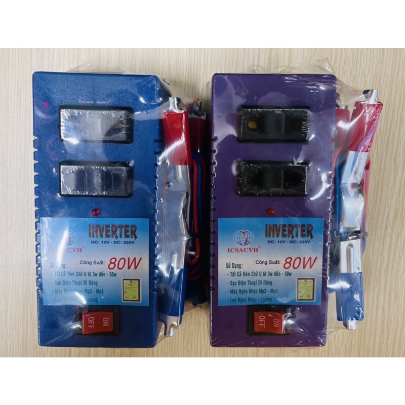 BỘ BIẾN, INVERTER ĐẢO ĐIỆN 12V RA 220V 80W