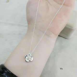 Dây chuyền hoa sen bạc liền mặt