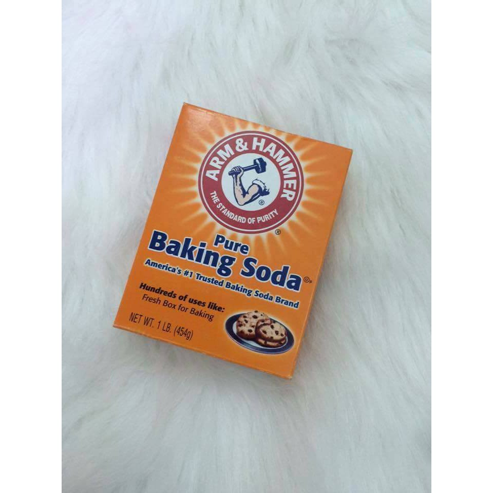 Hộp bột baking soda Arm &amp; Hammer 454gram - bột tẩy rửa đa năng vệ sinh răng miệng rửa rau củ quả trái cây