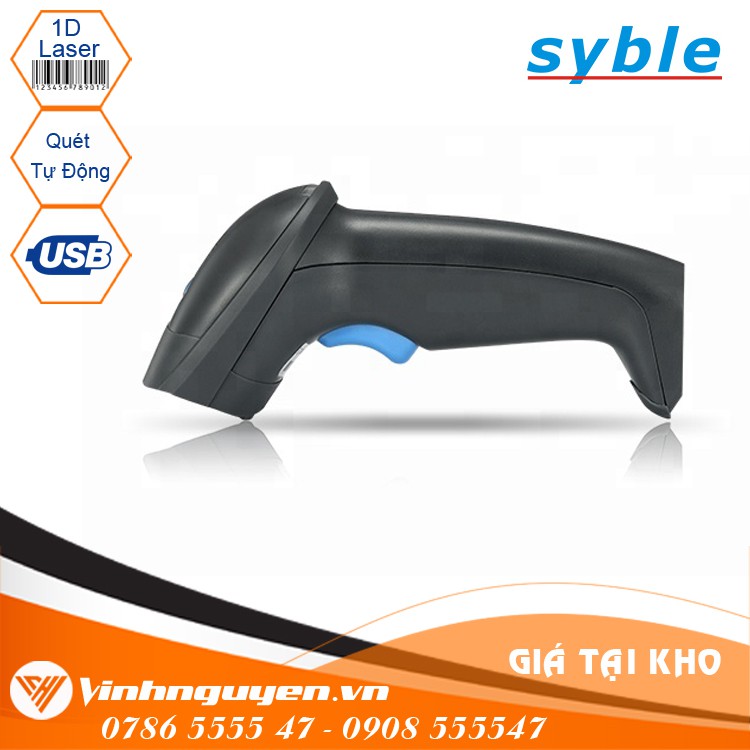 Máy quét mã vạch cầm tay DATAMAX M1310 / Syble 2055A có dây - Súng scan mã Barcode 1D dành cho chủ shop shiper