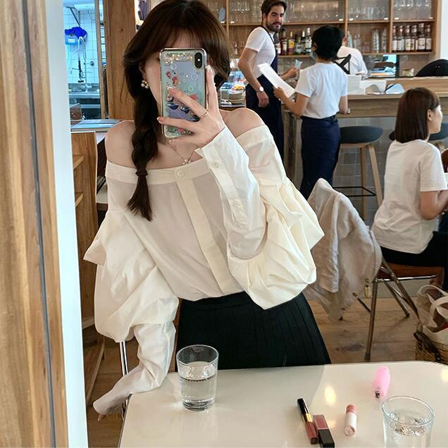 Bán Chạy!F &amp; X Áo Sơ Mi Thiết Kế Một Vai Mẫu Mới 2022 jill Big Sister Senior sis Sister Bud