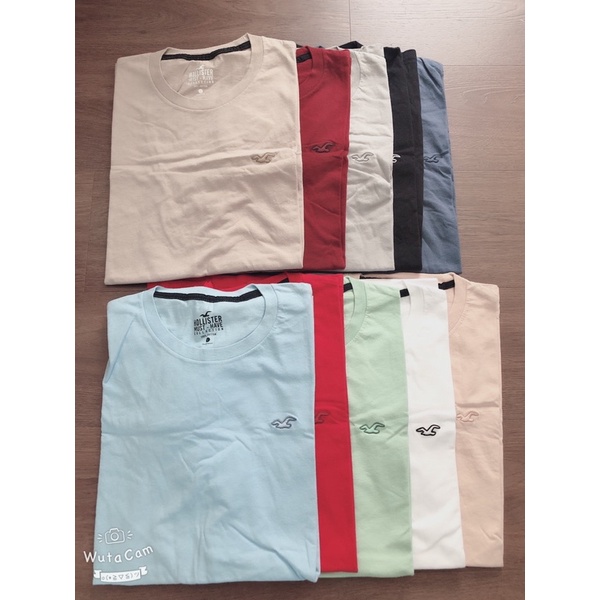 Set 5 áo thun nam Hollister S,M,L mỹ- 100%cotton