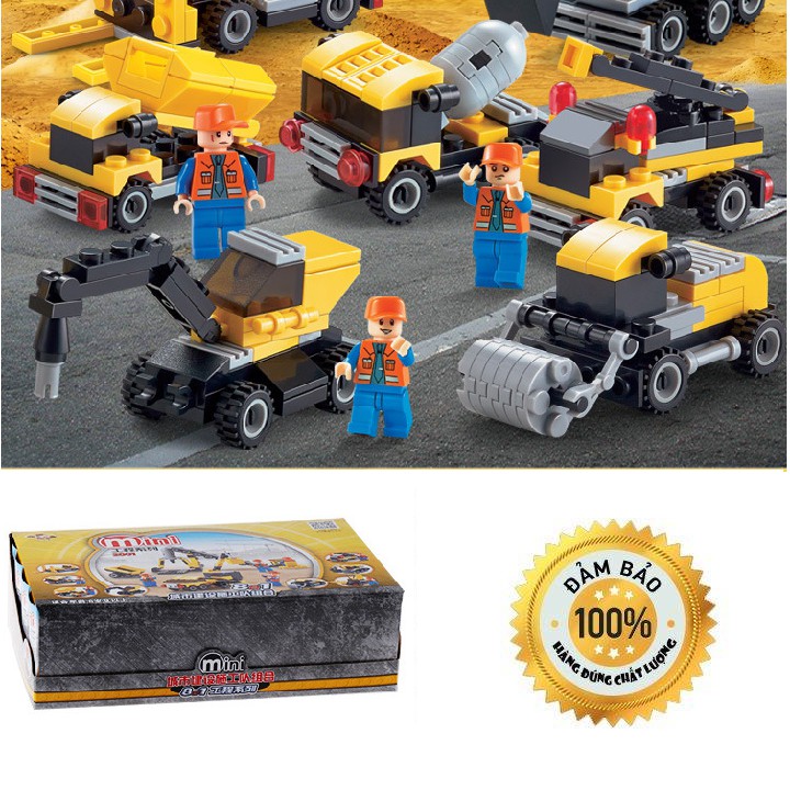 Lego xếp hình thành phố xây dựng Mini 2001