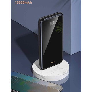 Pin sạc dự phòng Remax không dây 133 mặt kính 10.000mAh có đèn led siêu gọn đẹp chính hãng