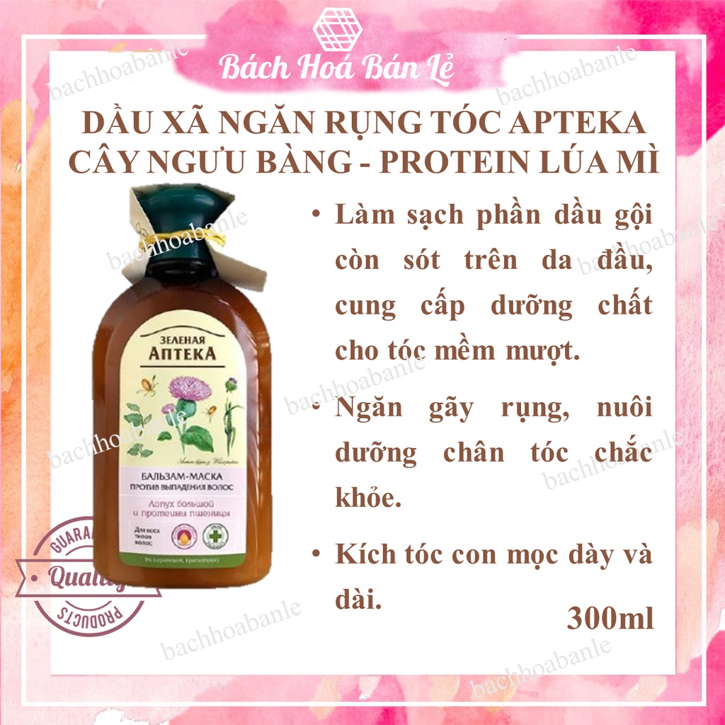 DẦU XẢ ANTEKA Cải thiện tóc rụng giúp suông mượt tóc