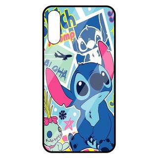 Ốp lưng Vina Case đủ dòng Vsmart Joy 3/Active 3/Live/... kính cường lực in hình Stitch Kute-Tặng kèm dây đeo điện thoại