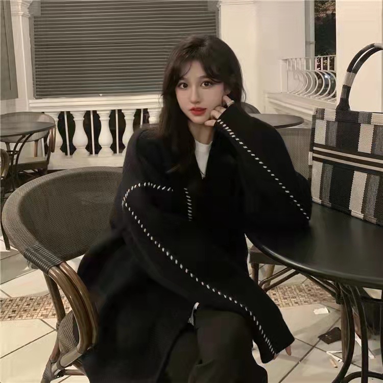 Áo khoác nữ tay dài kiểu rộng thời trang trẻ trung