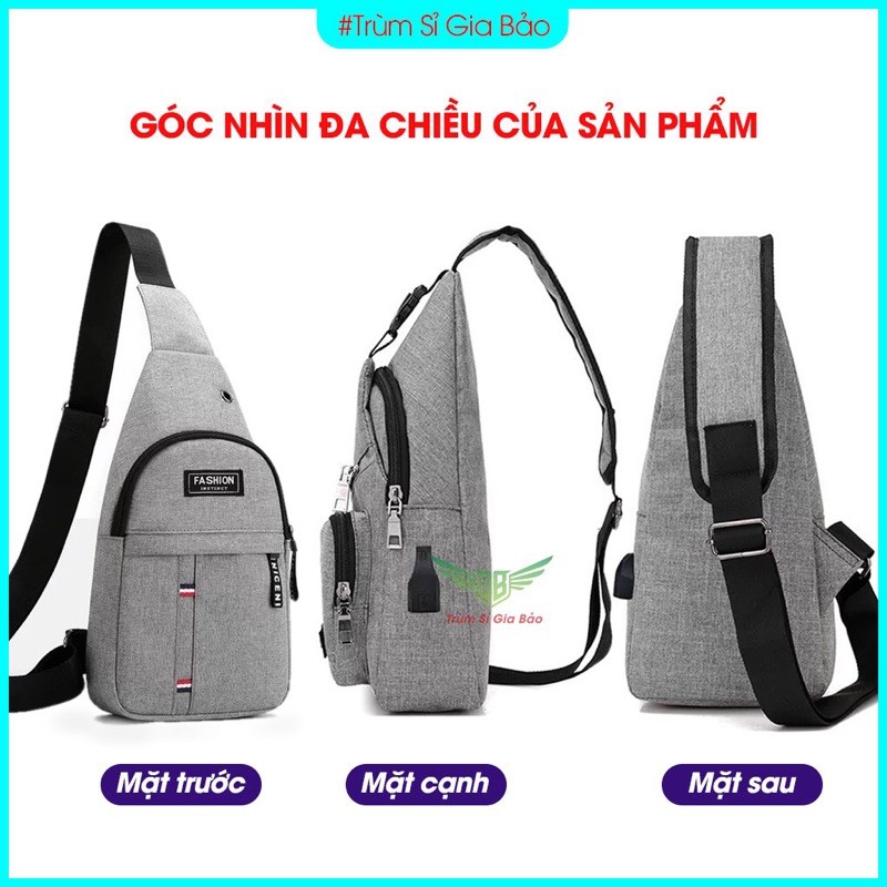 Túi đeo chéo nam nữ unisex thời trang , túi đeo vai mini vải canvas đẹp phong cách thời trang Hàn Quốc.