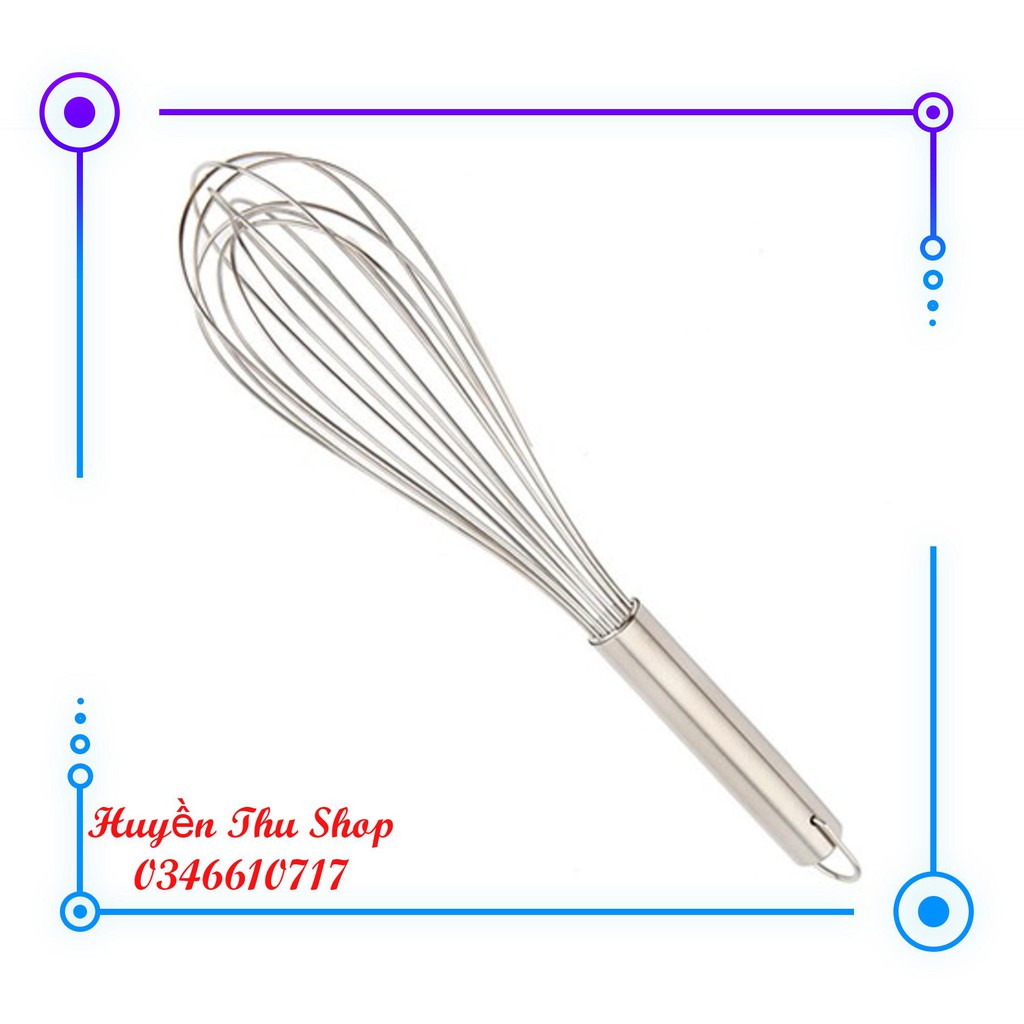 Dụng cụ đánh trứng inox cao cấp 26cm