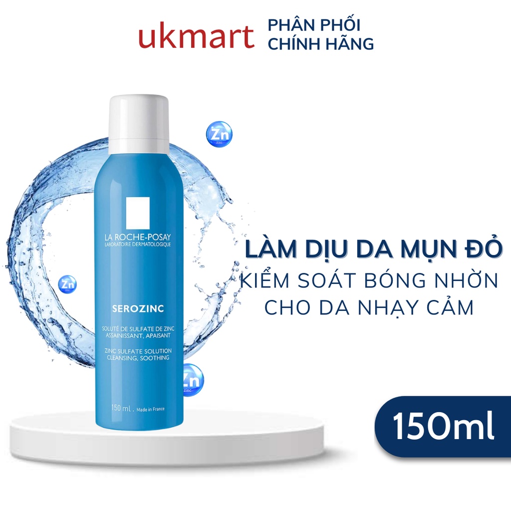 Xịt khoáng giúp làm sạch và dịu da La Roche-Posay Serozinc