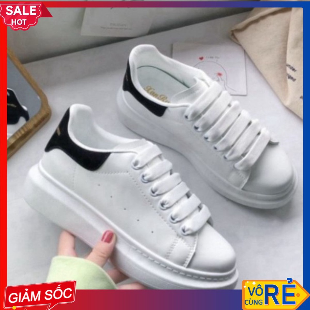 Giày Thể Thao MCQUEEN trắng nam nữ học sinh sinh viên T11 S11
