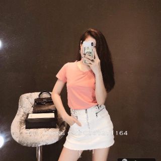 Combo áo phông trơn, túi zip HM