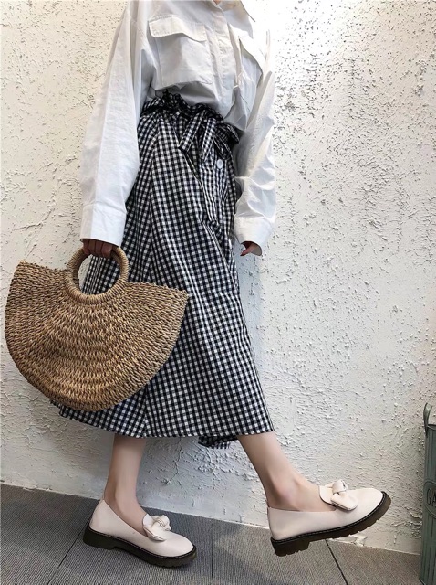 Giày mũi tròn đính nơ | BigBuy360 - bigbuy360.vn