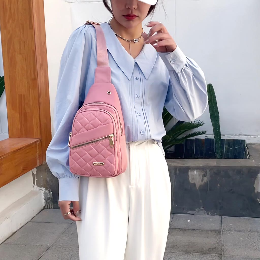 Túi Đeo Ngực Nhỏ Gọn Cho Nữ  Chỉ Thêu Thời Trang Túi Đeo Chéo Đơn Giản Đa Năng | BigBuy360 - bigbuy360.vn