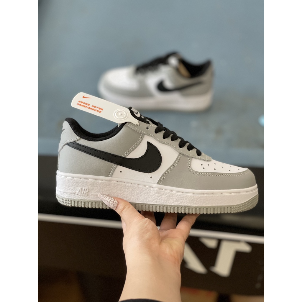 Giày_Nike Xám Móc Đen , Giày_Nike Air Force 1 Smoke Grey Cao Cấp Full Size Nam Nữ Hot Trend Full Box BILL