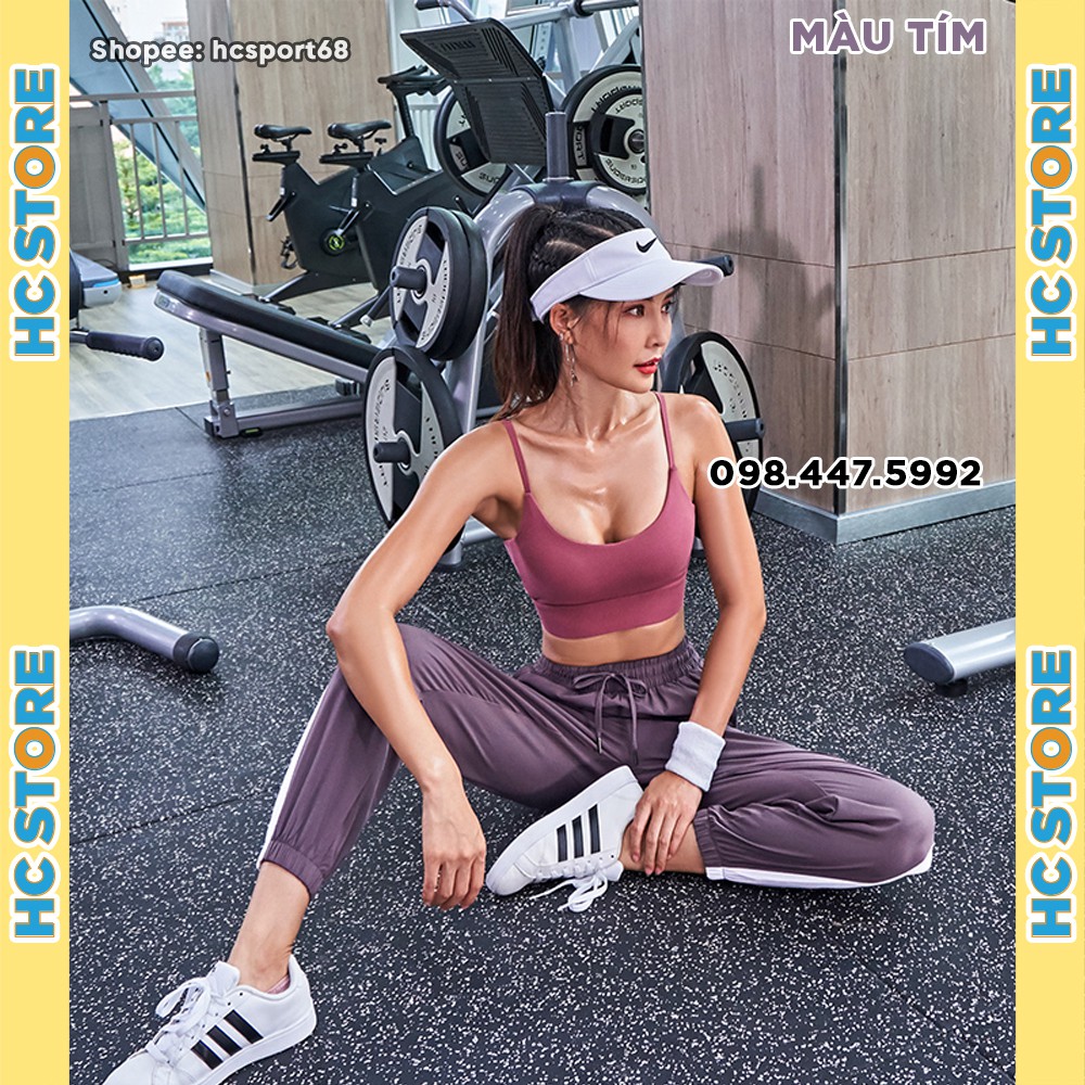 Quần Jogger Tập Gym Yoga Rumba Nữ QJ02 Chất Gió Giấy Thoáng Mát, Dáng Rộng- HcSport68