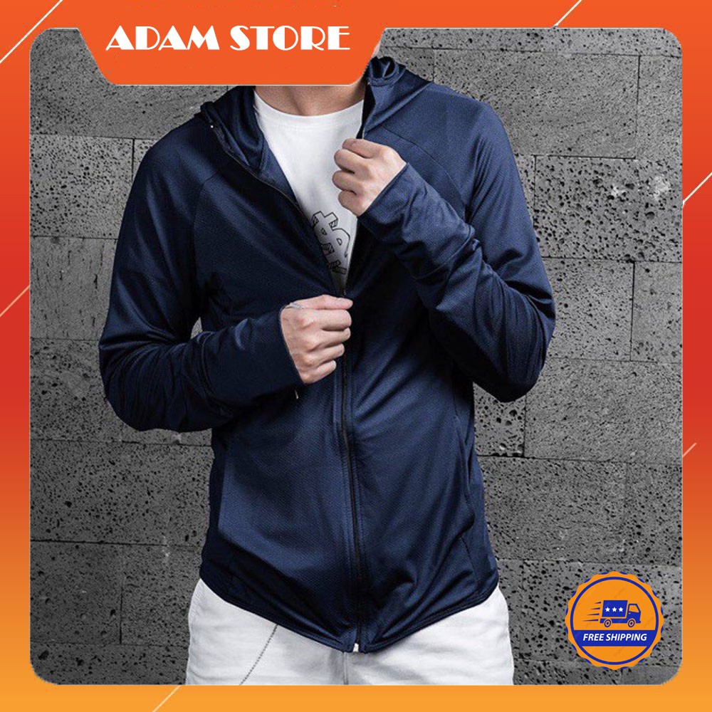 Áo Chống Nắng Nam, Áo Khoác Đi Nắng Vải Kim Cương, Chống Tia UV, Thấm Hút Mồ Hôi - ADAM STORE
