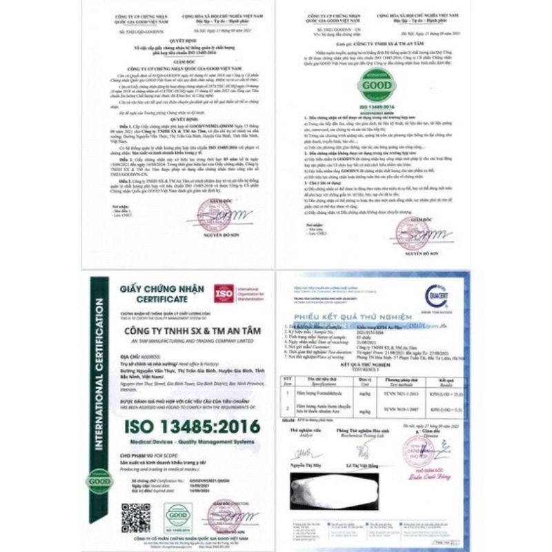✅ Thùng 300 cái khẩu trang kf94 An Tâm 4 lớp  màu  xanh da trời