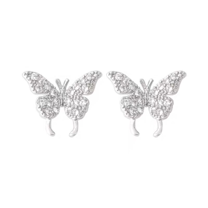 Khuyên Vành Tai Hình Bướm Đính Đá Xinh Xắn Cho Nữ