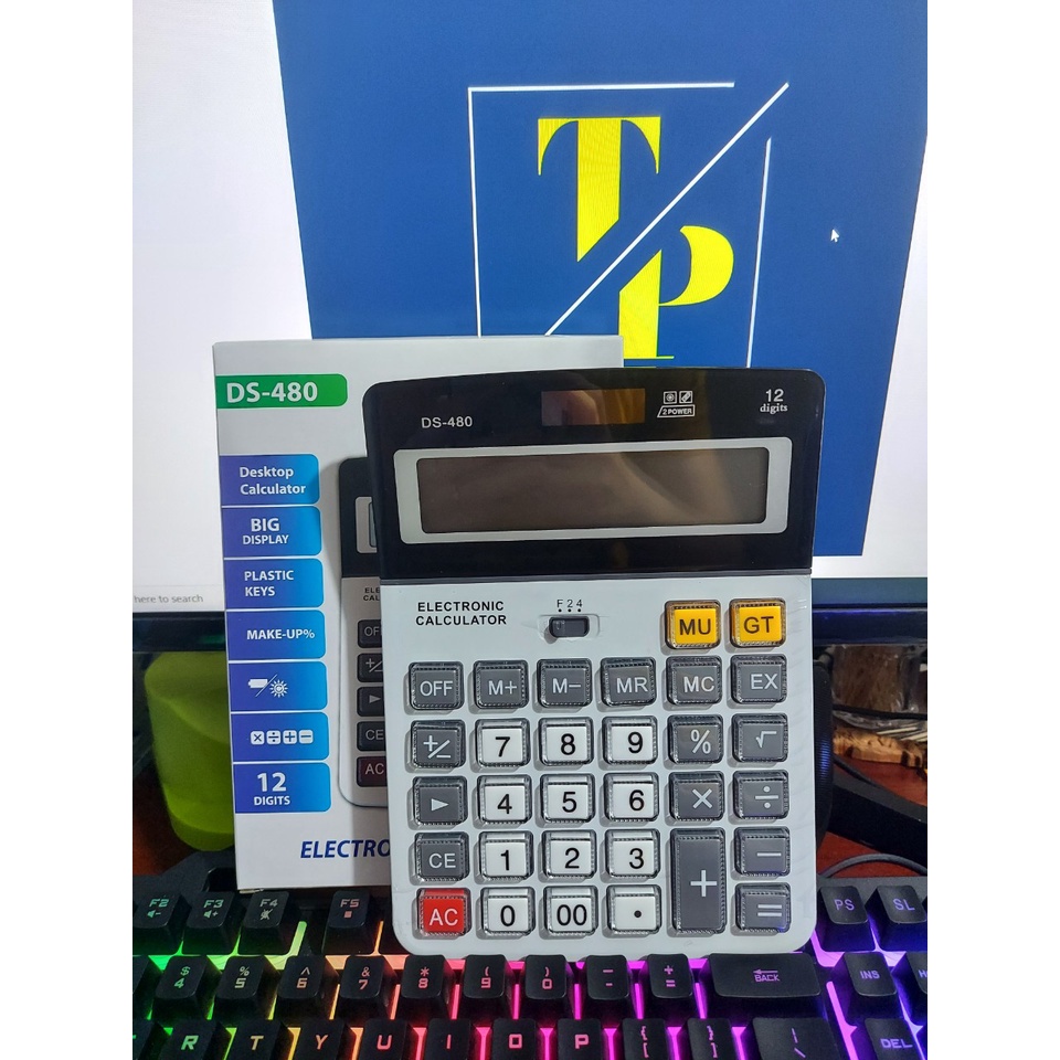 Máy tính cầm tay 12 số DS - 480  siêu bền bảo hành 3 tháng 1 đổi 1