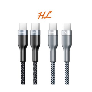 Cáp sạc nhanh remax rc-010 type-c to type-c, output 18w, dây dù siêu bền - hưng long pc