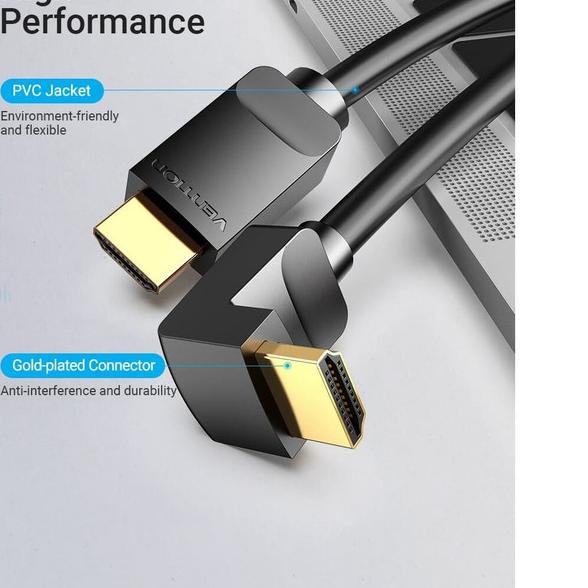 ● Vention Dây Cáp 2M HDMI v2.0 90 / 270 Độ 4K Tốc Độ Cao 270 Độ AAQ ☜ | BigBuy360 - bigbuy360.vn