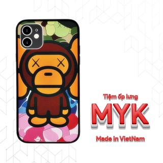 Ốp lưng BABY MILO BAPE nhắm mắt cho Iphone 5 6 7 8 Plus 11 12 Pro Max X Xr BAPPOD00233