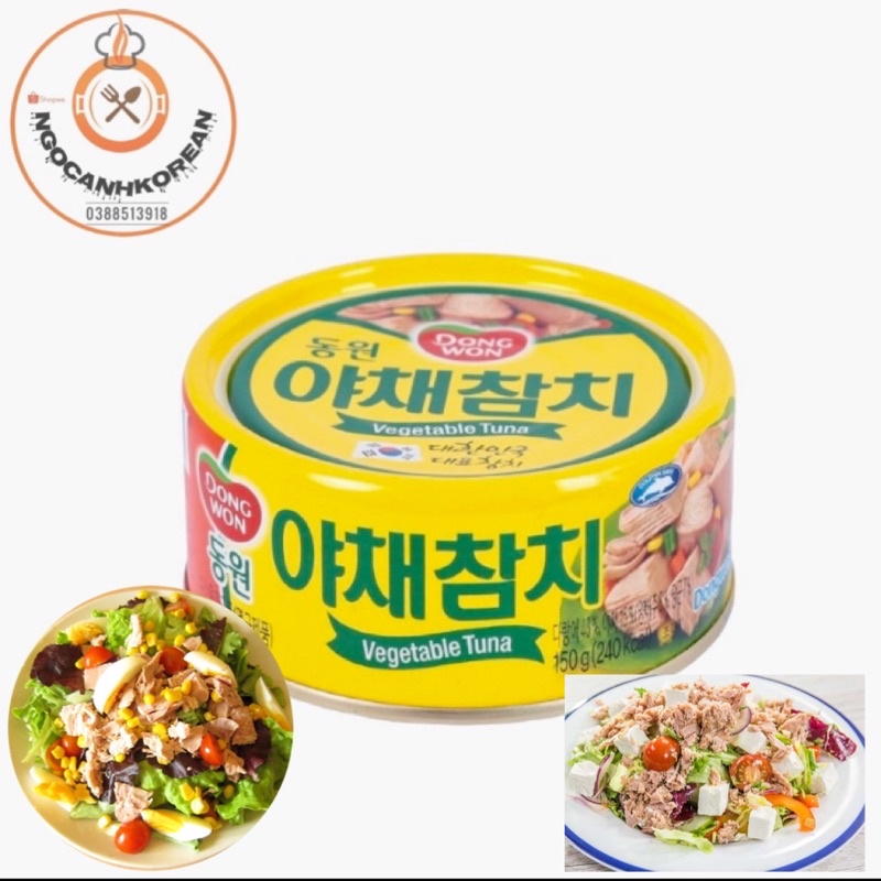 &lt;HOT&gt; Cá ngừ trộn rau củ Dongwon Hàn Quốc 150gr
