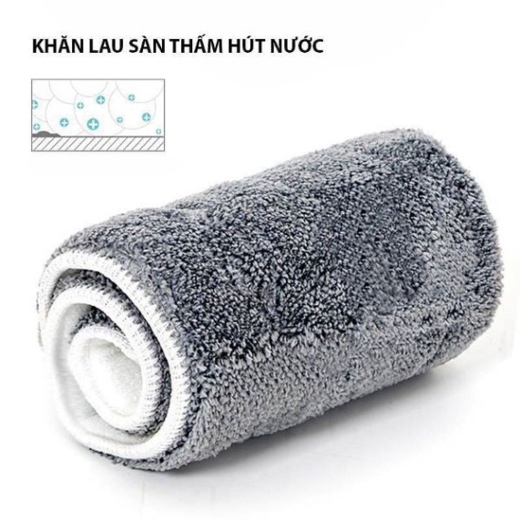 [HCM] Cây Lau Nhà Phun Sương Tay Cầm Cán Dài Bằng iNox Chắc Chắn Đầu Xoay 360 Độ Tiện Dụng, Chổi Lau Nhà Thông Minh