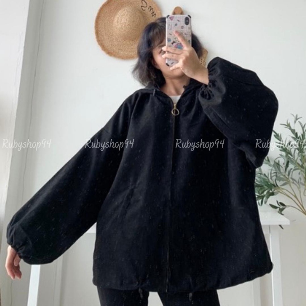 [Mã FAMARAL2 giảm 10K đơn 50K] Áo khoác nhung nữ chất lì 2 lớp dài tay dáng Hàn Quốc