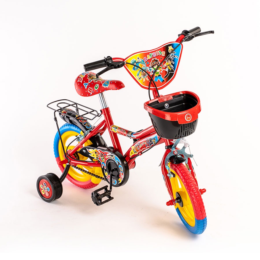XE ĐẠP TRẺ EM  RÁP SẴN NHIỀU MÀU CHO BÉ 2-6 TUỔI Size 12 Inch, 14 Inch BAKUGAN CÓ CHUÔNG