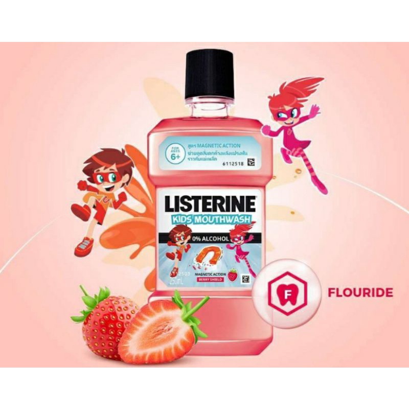 [Hỏa Tốc Q10] Nước súc miệng Listerine Kids Mouthwash (250ml) cho trẻ em