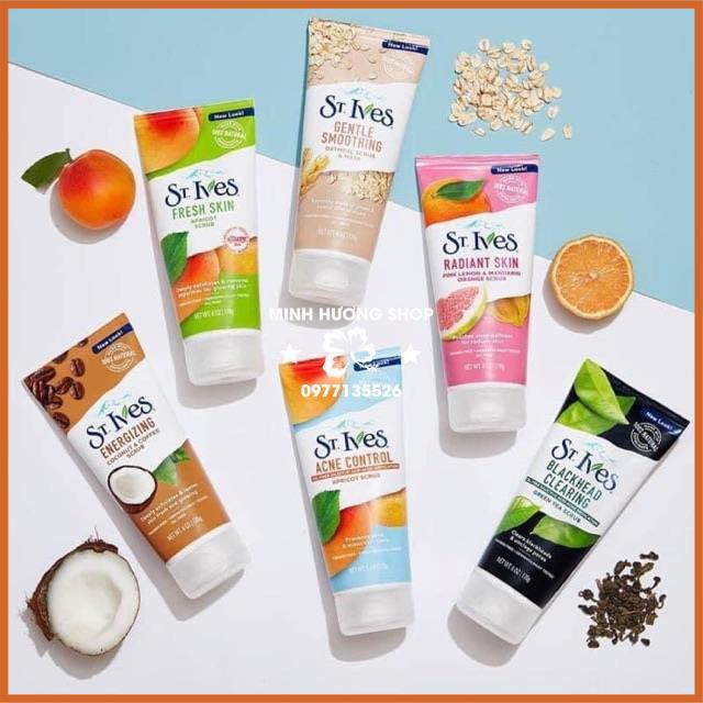 Sữa rửa mặt tẩy tế bào chết ST.IVES 170ml