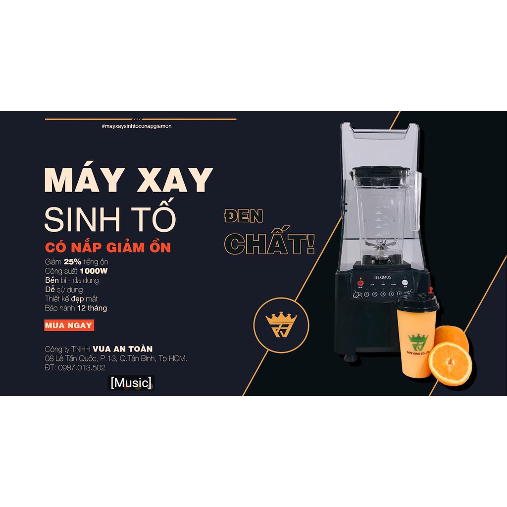 Máy Xay Sinh Tố Giảm Tiếng Ồn IESKIMOS