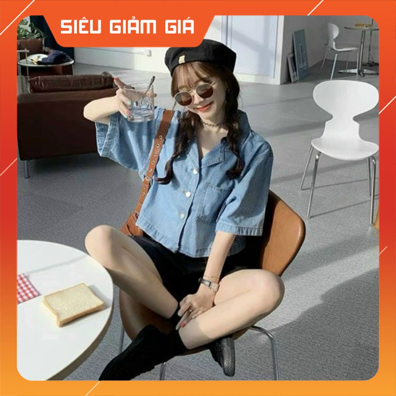 Áo Khoác Bò Crotop Tay Cộc Hàng Quảng Châu M024-Teen 888
