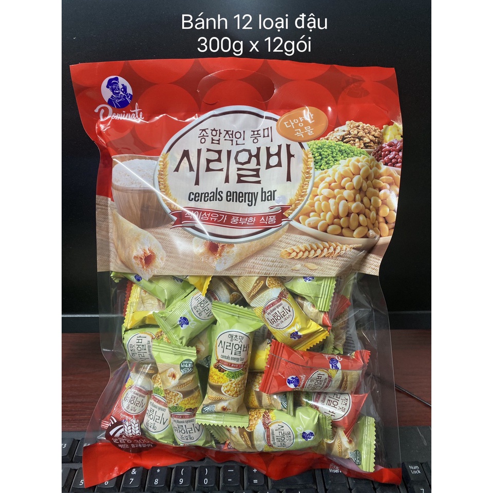 Bánh Cereals Energy Bar Hàn Quốc Mix 12 Loại Đậu Bổ Sung Năng Lượng Cung Cấp Vitamin Cho Cơ Thể