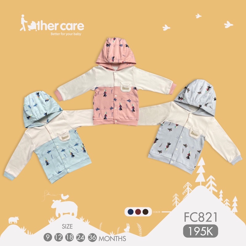 [Father Care/ Chính Hãng] Áo khoác dày dặn, mềm mịn cho bé